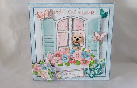 Welcome Home Dog At The Window by Beverly Johnston