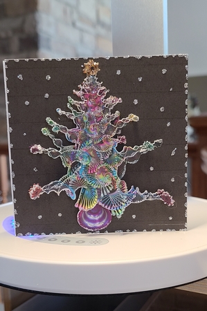 Yule Tide Magic - Fantasy Tree - 3D Decoupage kit + Insert & Gift Tag by Beverly Johnston