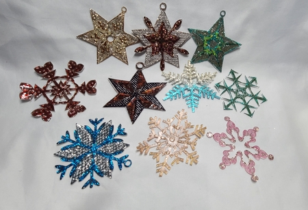 Retro Snowflakes by Beverly Johnston