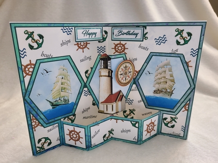 Hexagon All at sea by Beverly Johnston