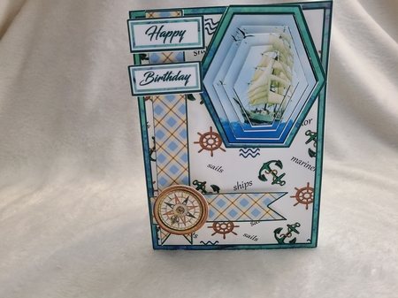 Hexagon All at sea by Beverly Johnston