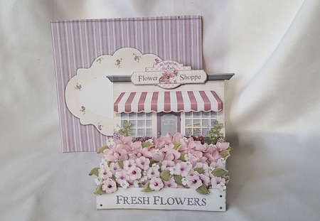 Flower Shoppe 3D Decoupage Stepper Card Kit with Envelope by Beverly Johnston