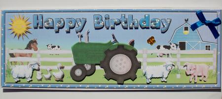 Down on the Farm Green Tractor by Beverly Smith