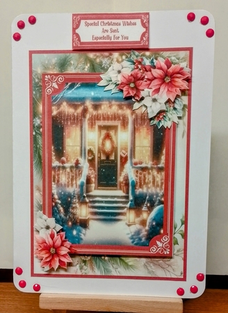 Beautiful Christmas Porch - 5x7 by BILLYBOB M 
