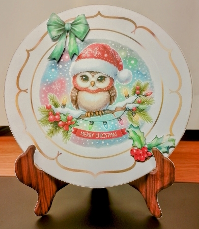 Christmas Plate With Stand Kit-6 by BILLYBOB M 