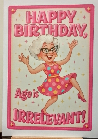 DD FUNNY FEMALE BIRTHDAY A4 22 by BILLYBOB M 