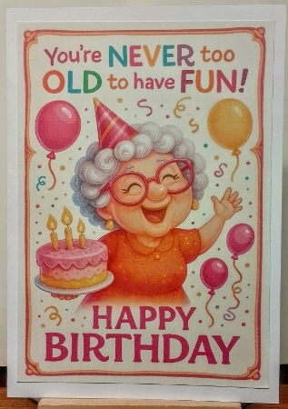 DD FUNNY FEMALE BIRTHDAY A4 26 by BILLYBOB M 