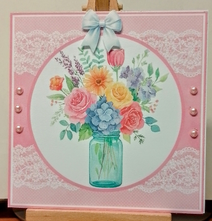 Flowers In A Jar Mini Kit 7x7 by BILLYBOB M 