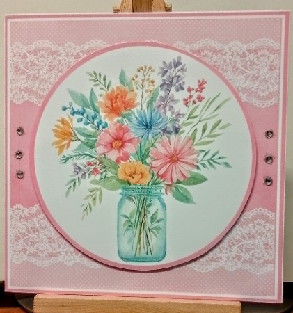 Flowers In A Jar Mini Kit 7x7 by BILLYBOB M 