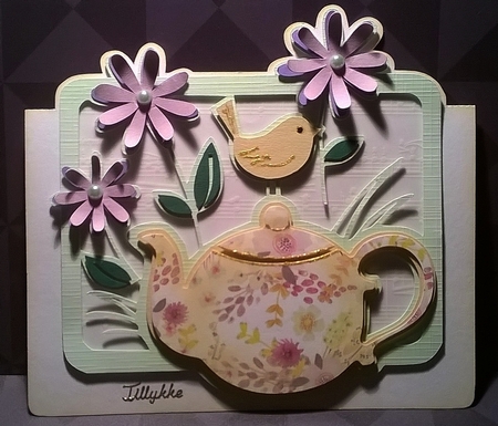 799 Flower & Teapot Multiple Machine Formats by Bodil Lundahl