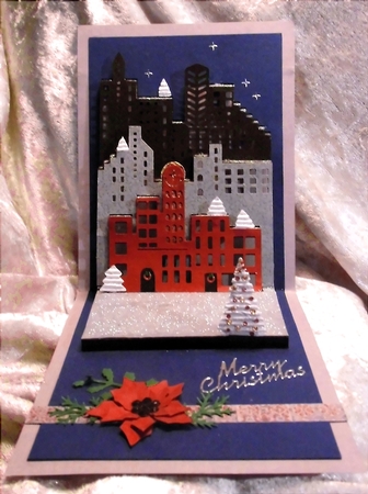 Light Up the Town Pop Up Card by Bodil Lundahl