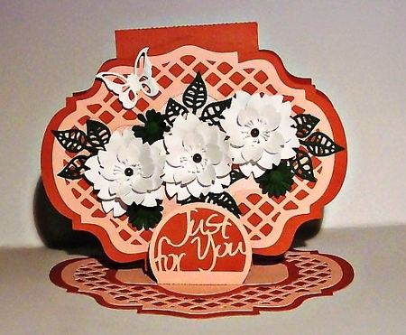 365 Lattice Layered Easel Card  by Bodil Lundahl