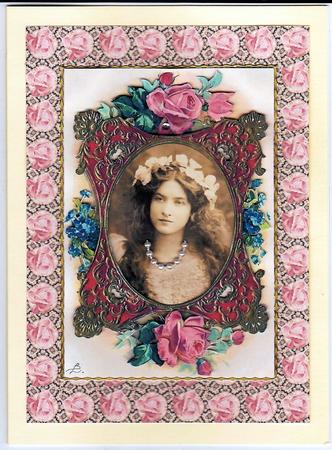 Pretty Girl in Pretty Frame by Bodil Lundahl
