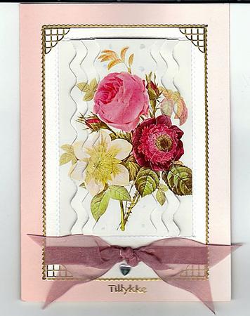Rose Flower Bunch Wavy Centre Stacker by Bodil Lundahl