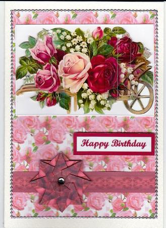 Beautiful Pink Roses Background by Bodil Lundahl