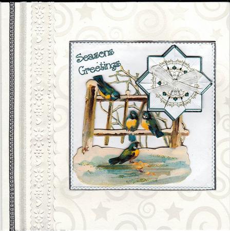Feed the Birds - Teabag Tile + Card Front by Bodil Lundahl