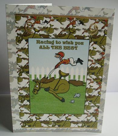 Every Horse Has It's Day 1 Background by Brenda Hopkins