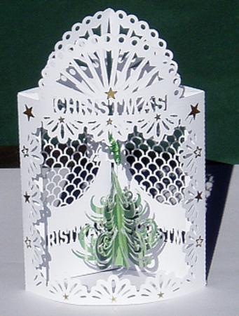 Swinging Christmas Tree Card by Brenda Hopkins