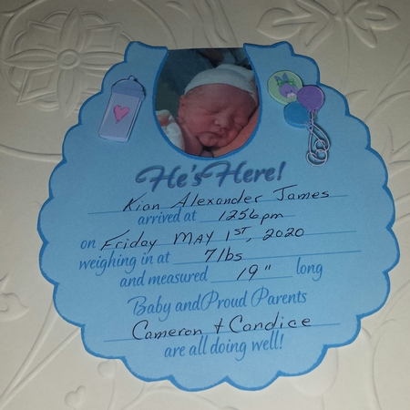 Baby Boy Shower Invitation & Birth Announcement by Brenda L Carmichael
