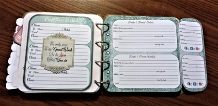 Grandmas Vintage Attic Organiser Friends & Family Contact Page by Brenda L Carmichael