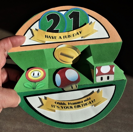 Rocker Fun Card Mario Kit  3 by Brenda L Carmichael