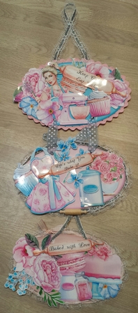 A Great Bake Off Hanging Oval Plaques Trio by Brenda L Carmichael