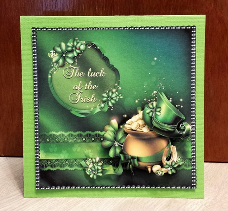 Pot of Gold - 6 x6 inch square topper by Brenda L Carmichael