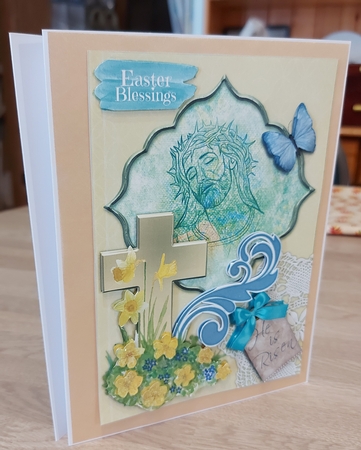 Easter Blessings - A5 Card Front by Brenda L Carmichael