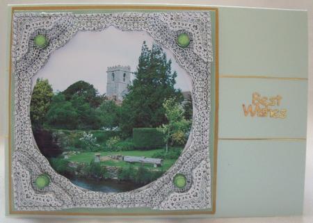 Wareham Church in Dorset England from the River by Brenda Meade