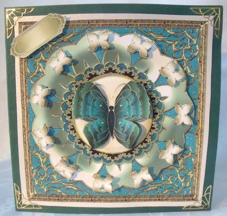 Butterfly Mandala Large Topper 1 by Brenda Meade