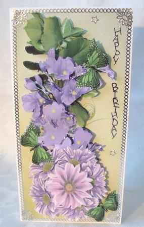 Purple Floral Splender Dl by Brenda Meade