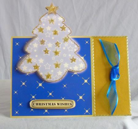 Front Over the Edge Bright Christmas Tree 4 by Brenda Needham