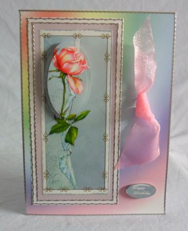 Single Rose Dl by Brenda Needham