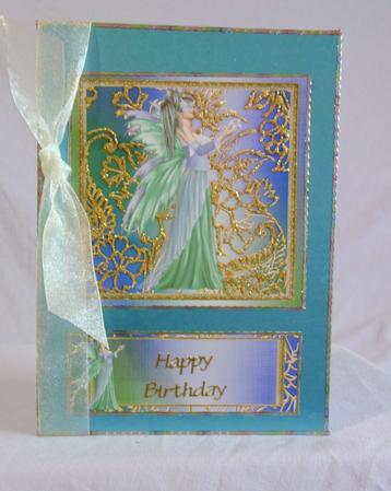 Fairy Card Front and Text Plate by Brenda Needham