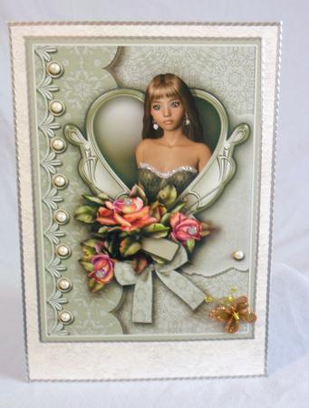 Rosie Cameo A4 Card Front by Brenda Needham