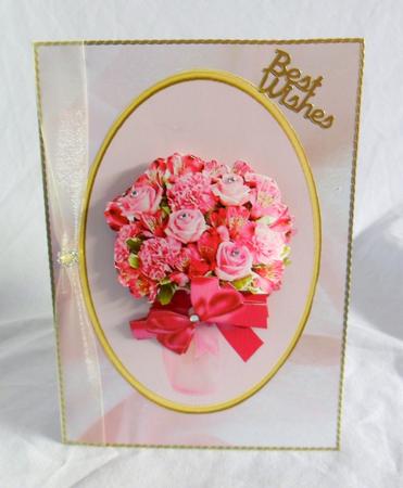 Posy of Pink Flowers by Brenda Needham