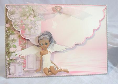Mavka Angel Scalloped Edge Envelope Card by Brenda Needham