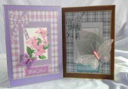 Patterned 2 x Blank Panel quick card fronts by Brenda Needham