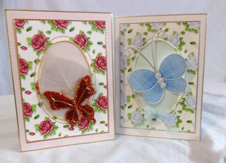 Floral 2 x Roses Toppers by Brenda Needham