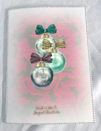 Xmas Tree Baubles Set B - Greens by Brenda Needham