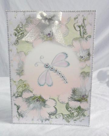 Mirror Lady 2 Floral A4 Backing Paper by Brenda Needham