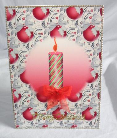 Christmas Red Baubles Background Paper by Brenda Needham