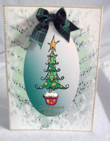 Musical Back Ground Green by Brenda Needham