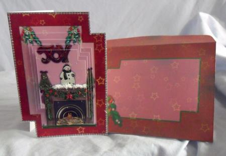 Missing Corners Christmas Joy Fireplace Pyramid Kit by Brenda Needham