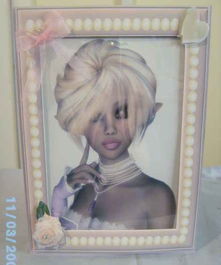 Pretty Lady Card Front by Brenda Needham