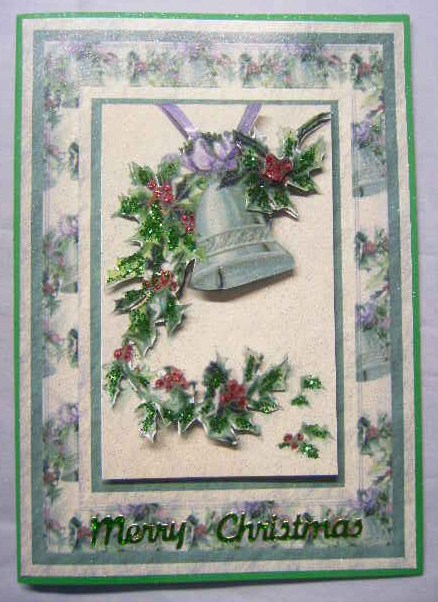 Bell & Holly Quick Card by Brenda Needham