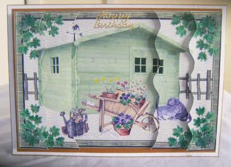 Garden Shed Wavy Side Stacker by Brenda Needham