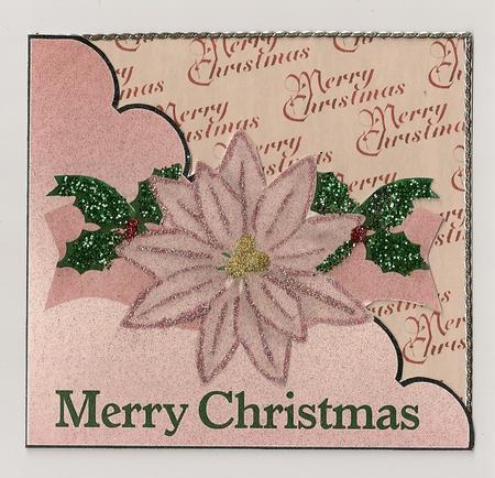 Pink Poinsettia Cut and Fold by Brenda Needham