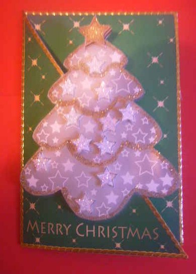 Bright Christmas Tree Cut and Fold by Brenda Needham