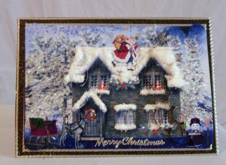 Here He Comes - scalloped Double Side Stacker by Brenda Needham